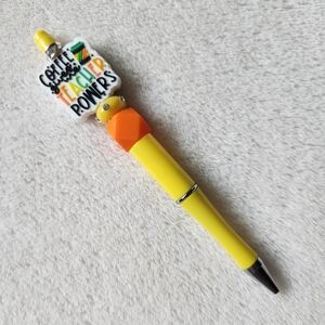 Yellow and Orange Teacher Pen